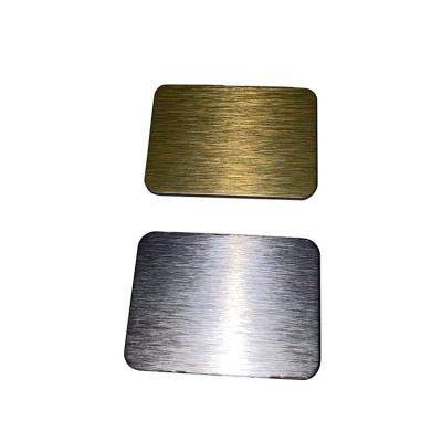 China Fireproof Silver Brushed ACP Sheet with Untransparent Protective Film Competitive for sale