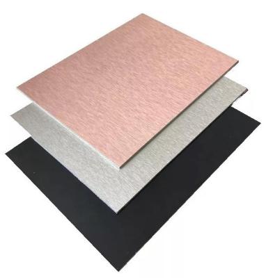 China Fireproof Core 4x8 Aluminium Composite Panel with Brush Design and ISO9001 Certificate for sale