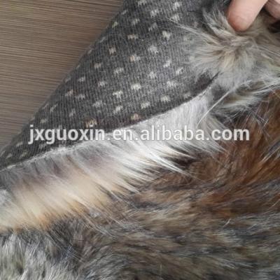 China Long Wool Faux Wolf Fur Shrink-Resistant Artificial Faux Fur for sale