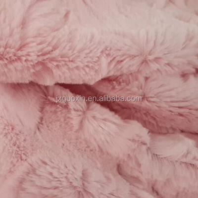 China High Grade China Supplier Shrink-Resistant Gold Faux Fur Pink Color for sale