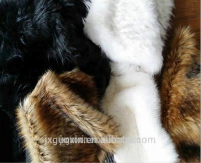 China Garment Jacquard Fake&Faux Fur Fabric for sale