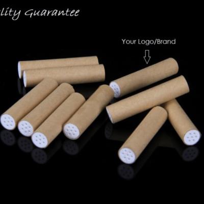 China SD-25B Natural Brown Pipe Filter with Ceramic and Charcoal for Pre-Roll Cone for sale