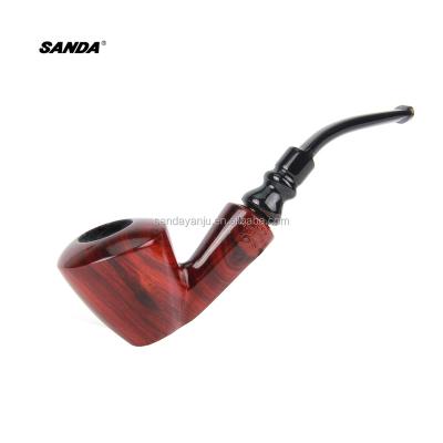 China SANDA/SANDA Wooden Tobacco Pipe Hand-carved Wooden Pipe Import Rosewood Genuine Pipe Gift Box SD-581 for sale