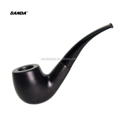 China SANDA Ebony Large-sheet Style Tobacco Pipe Wooden Classic Gift Pipe Cleaning Tools SD-109B for sale