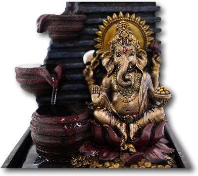 China Europe custom resin mini fountain indoor ganesh water fountain decoration for sale