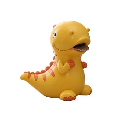 China Europe Children's Cartoon Piggy Bank Resin Piggy Bank Home Cute Creative Dinosaur Gift Birthday Student Decoration for sale