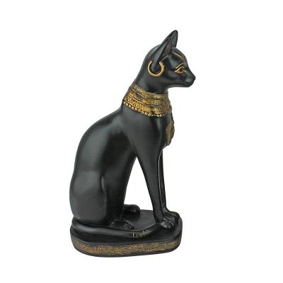 China European Resin Feline Goddess Egyptian Cat Statue For Home Decor Small for sale