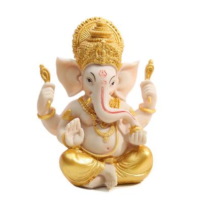 China Hindu God Ganapati Small Ganesha Lord Laxmi Ganesh Idol Europe Resin Ganesha Statue for sale