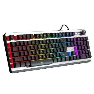 China Computer Ambidextrous Backlit Desktop Household Keyboard Gaming RGB Manipulator External USB Illuminated Notebook Wired Mechanical Keyboard for sale