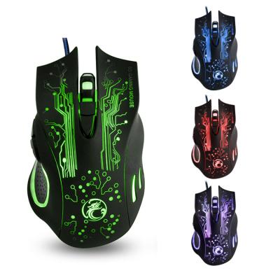 China 3D 2021 New 4 Kinds of RGB Color Gaming Mouse 6 Kinds DPI Adjustable Professional Custom Wired Gaming Mouse Home Office Mechanical Mouse for sale