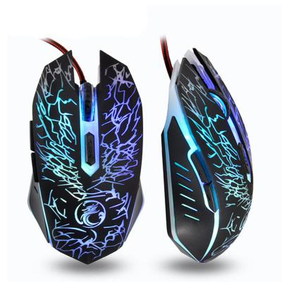 China 2021 new 3D game mechanical mouse 6 button DPI can adjust gamer light cable mouse for sale