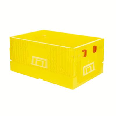 China Minimalist Strong Capacity Logistics Storage Box Milk Carrier Case Folding Oversized Plastic Pallet Box For Supermarket Shelves for sale