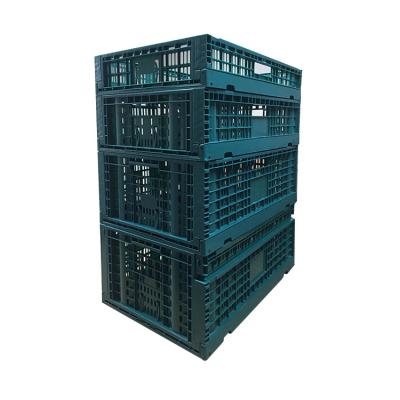 China Durable Good Quality Stackable Seafood Turnover Box Mesh Storage Crates Vegetable Plastic Crates for sale