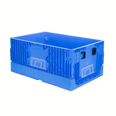 China Custom Quick Solid Colorful Foldable Plastic Fruit Beer Delivery Box Storage Collapsible Bottle Crates for sale