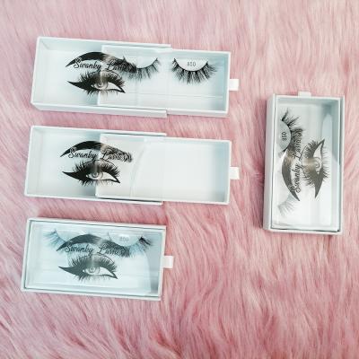 China Natural Soft Wholesale Private Label PVC Drawer Eyelash Box White Luxury High Quality Seller for sale