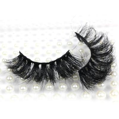 China D-SL043 Delicate Russian Style Strip Mink Eyelash 10mm D Curl Fluffy Eyelash Extensions With Custom Lash Box for sale