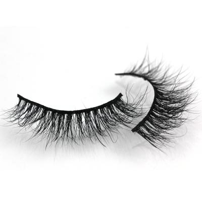 China 3073 Wholesale High Quality Mink Eyelash Sensitive Curly Fluffy 10mm Mink Eyelash Tapered Vendors for sale