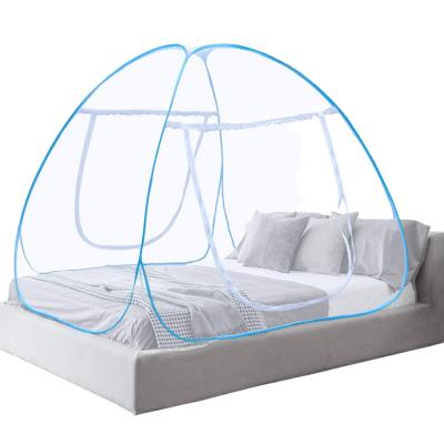 China Portable Anti Mosquito Net Folded Mosquito Net Bed Tent With Bottom Folding Mosquito Nettings for sale