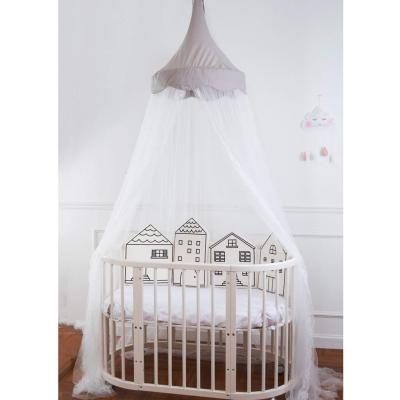 China Princess Baby Crib Hanging Bed Canopy Folded Net Lace Around Dome Mosquito Net for sale