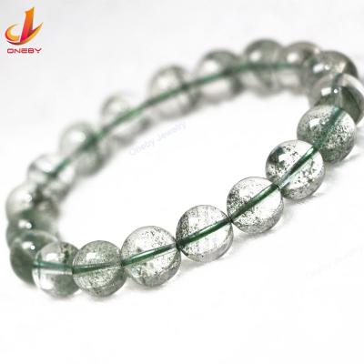 China Natural Custom Jewelry Crystal Green Phantom Ghost Infinity CLASSIC Female Heart Evil Spirits 8mm Bracelet for sale