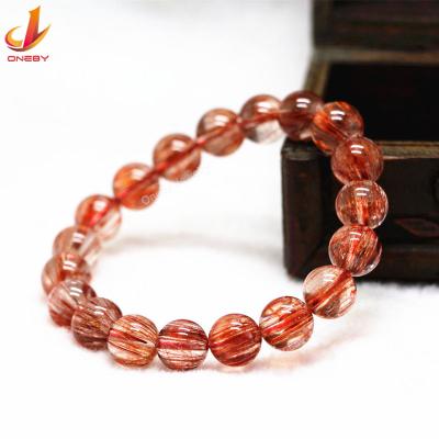 China Meaningful Handmade Natural Stone Copper Beads CLASSIC High Quality Medical Birthstone Gold Hair Bracelet For Women Men for sale