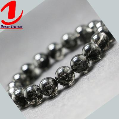 China Trendy Quartz Crystal Bracelet For Jewelry Making unique tropical trinket black hair unisex high quality CLASSIC for sale