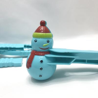 China Custom Snowball Beach Snow Children's Toy Cartoon 3 Snowmen Combination Modeling Snow Clip Beach Snow Tool Snowball for sale