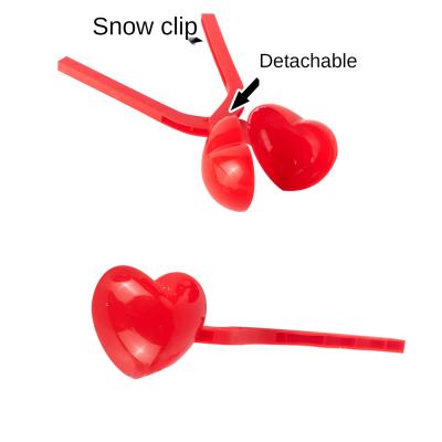 China Custom Kids Beach Heart Snowball Toy Snowball Clip Detachable Mini Fishing Snow Clip Snow Making Tool for sale