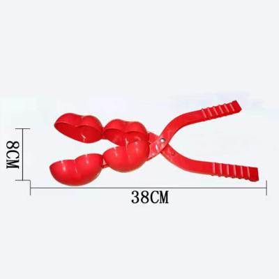 China Custom Made Snowball Children's Beach Toy Snowball Clip Love Fishing Snow Clip Tool Dual for sale