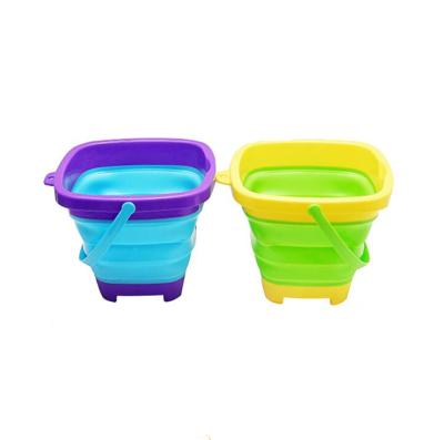 China Outdoor Folding Bucket Winter Snow Bucket Thickened Folding Snow Bucket Silicone Folding Snow Bucket for sale