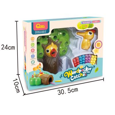 China Exercise thinking children's magnetic insect game catching toys, educational knowledge, parent-child interactive toys for sale