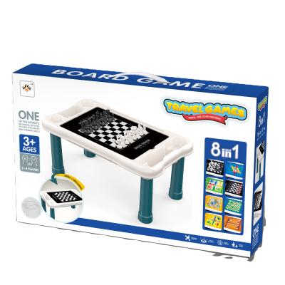 China 8 in 1 Early Education Toys 8-in-1 Chess Table Development Brain Exercise Thinking for sale