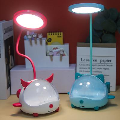 China 360 Â ° to adjust the small desk lamp table top, the small night lamp pen holder can store the pencil sharpener support for sale