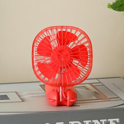 China Portable Small Manual Button Fan for Travel and Office Holding and Placing Fan Dual Function Mini Mute Fan for sale