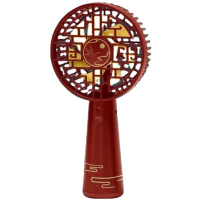 China Mini Built-in Manual Chinese Fan Button Wireless Handheld Fan USB Charging Small Fan for sale