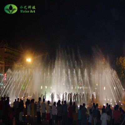 China Custom Design Professional Custom Design Dry Beam Water Spray Floor Fountain Music Dancing Fountain for sale