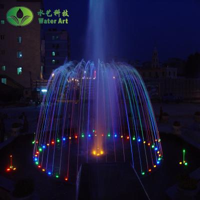 China 2021 modern trending Zhaoqing garden square waterfall water fountain new project with color led lights for sale