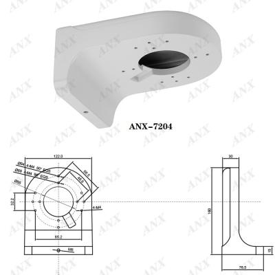 China Indoor / Outdoor Manufacturer Recommend Dome Camera Wall Mount Bracket PFB204W for sale