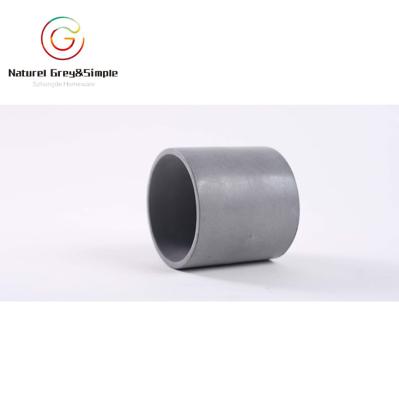 China Bulk Limited Time Home Decoration Natural Gray Cement Concrete Jar Candle Holder / Jar OEM ODM for sale