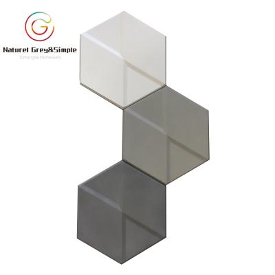 China Modern Hexagon Design 3D Concrete Decorative Concrete Wall Tiles for sale