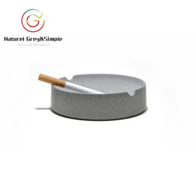 China Cigar Ashtray OEM&ODM Welcome Customized Custom Smoking Cigar Accessories Concrete Cement Ashtray for sale