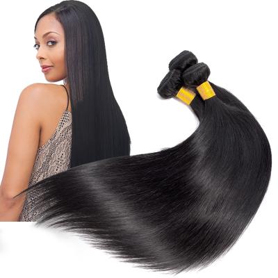 China Silky Straight Wave Ready to Ship Cuticle Aligned 100% Full Virgin Hair Raw Ends Indian Hair Extension Straight Hair Bundle for sale