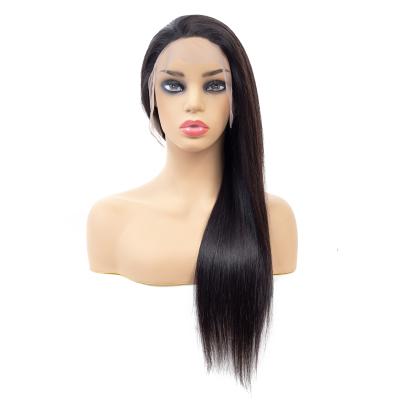 China 2021 Latest Style Silky Straight Virgin Brazilian Hair Black Wave Lace Front Wigs for sale