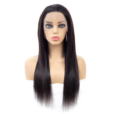 China Hd Factory Wholesale Silky Straight Full Lace Human Hair Black Straight Wigs, Raw Cuticle Aligned To Lace Frontal Wigs for sale