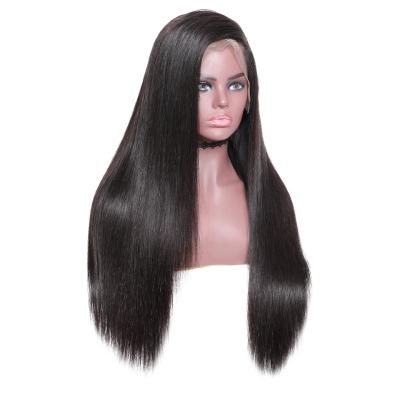 China 100% Straight Wave Silky Straight Virgin Hair Cuticle Aligned Wave Lace Frontal Wigs For Black Woman for sale