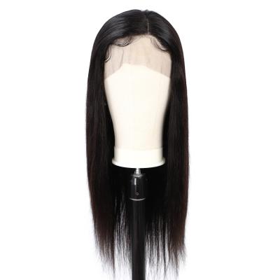 China Brazilian Cuticle Aligned 13x4 Lace Front Straight Hair Wig Cheap Wholesale Silky Straight Wave Factory for sale