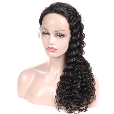 China Deep Wave Deep Wave Lace Front Human Hair Wigs , 180% Density Raw Brazilian Cuticle Aligned Hair Wigs for sale