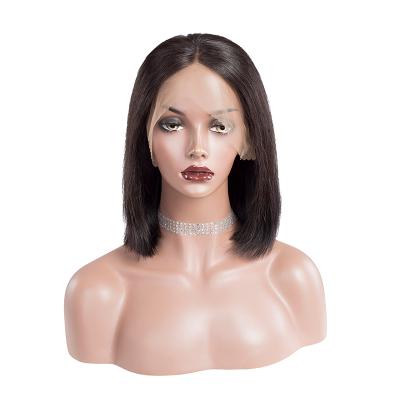 China Bob Straight China Supplier 150 Density 13X4 HD Lace Front Malaysian Straight Human Hair 100% Transparent Wigs for sale