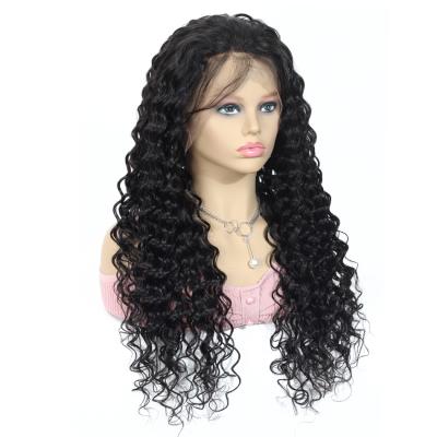 China Deep Wave Brazilian 180 Density 13x4 Deep Wave Hd Lace Front Wig Hair 4x4 Lace Closure Wigs For Black Woman for sale