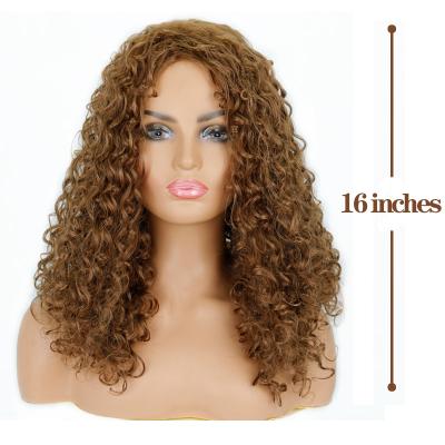 China Curly Lace Front Wig Remy Hair Cuticle Aligned Hair Water Wave Wig 180% Density Popular Indian Water Wave Long for sale